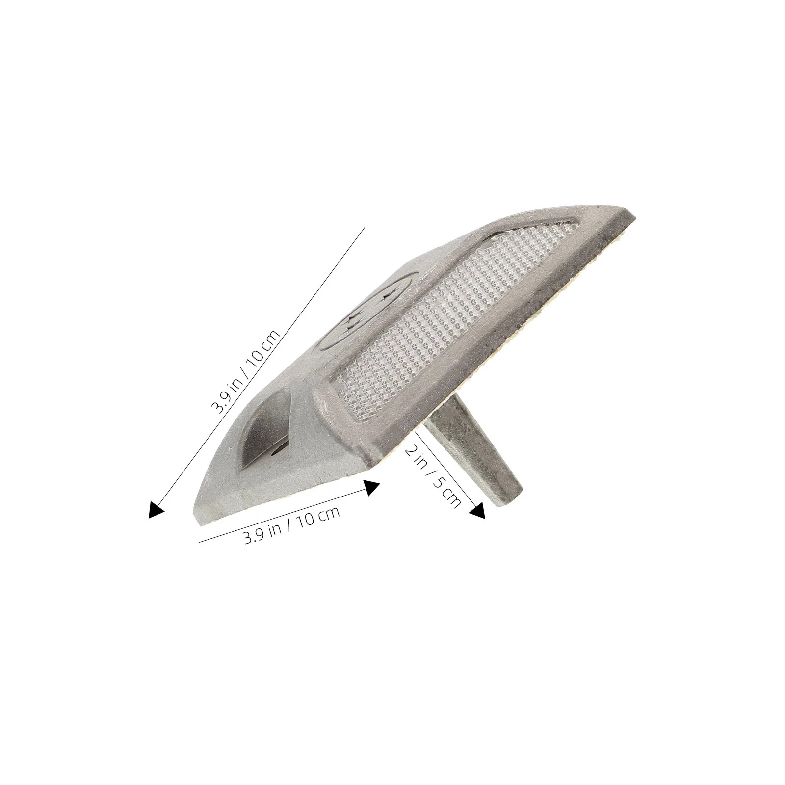 2 قطعة عاكسات الطريق الألومنيوم علامات درب عاكسة تركيب سريع وقوف السيارات علامة الطريق علامات درب ماركر