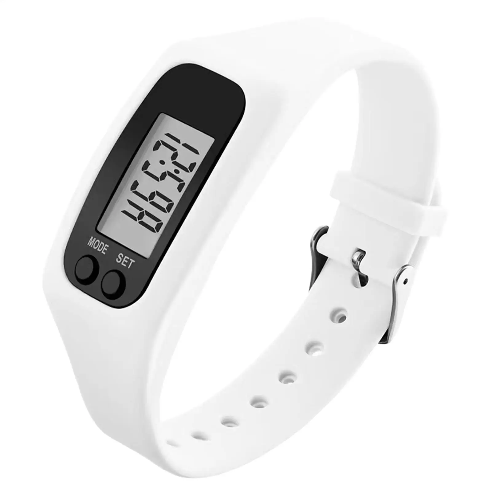 Pedometer Bracelet Wrist Calorie Counter Multi-Function Walking Running Pedometer Silicone Step Trackers For Outdoor Sports