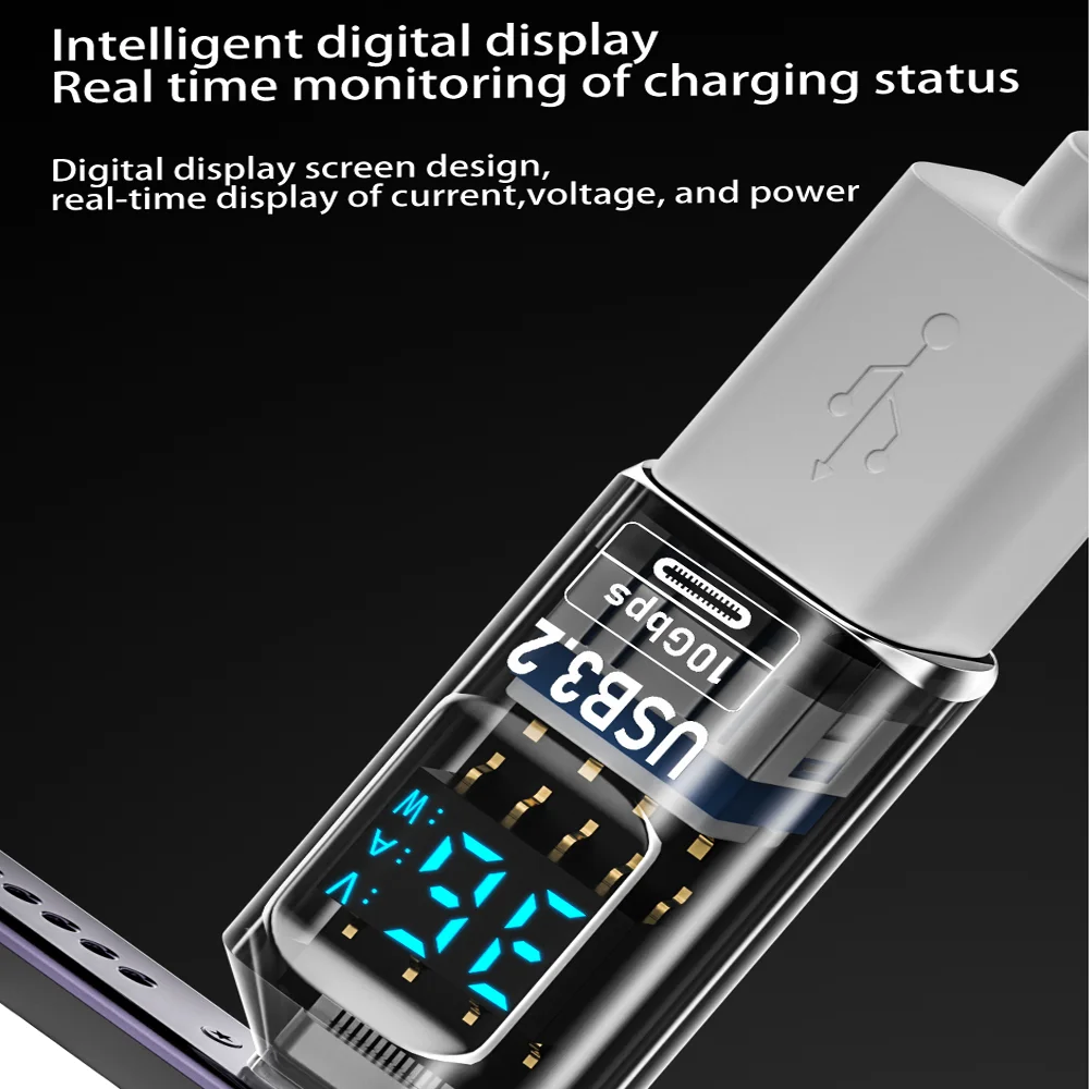 NNBILI USB 3.2 Digital Display Adapter 10Gbps USB Male TO USB Female Converter Fast Charging Data Transafer USB C Adapter For PC