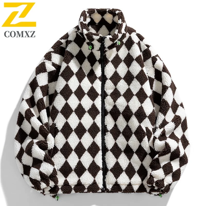 

COMXZ Мужская куртка Утолщенная уличная работа Морозостойкое пальто на молнии Минималистичный воротник-стойка Легкое прочное зимнее мужское пальто