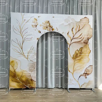생일 파티 장식 알루미늄 웨딩 아치 배경 스탠드, 사진 스튜디오 사진 장면, 파티 용품, 7x7ft, 10x9ft