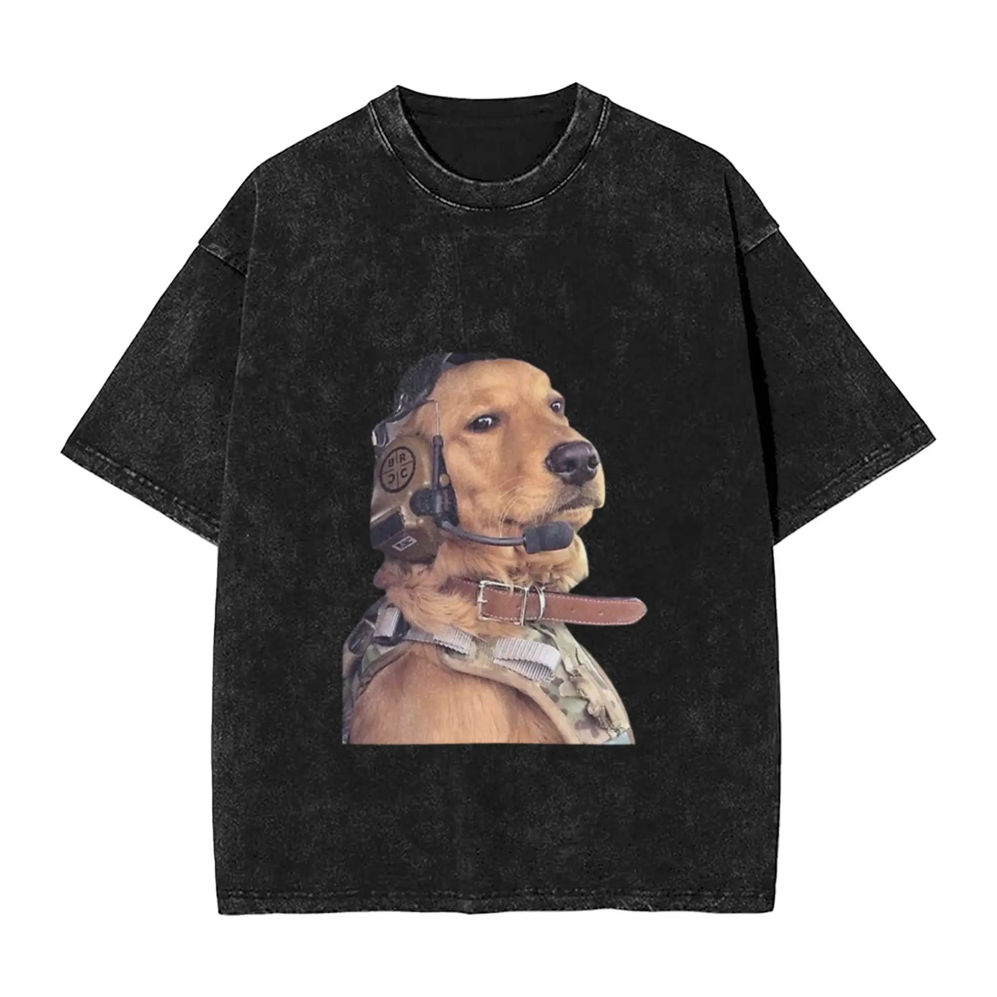 Funny Aviation Dog Pilot Meme Classic Chic A T-Shirt Oversized Short Sleeve Men's Women's Cotton Tees Tops
