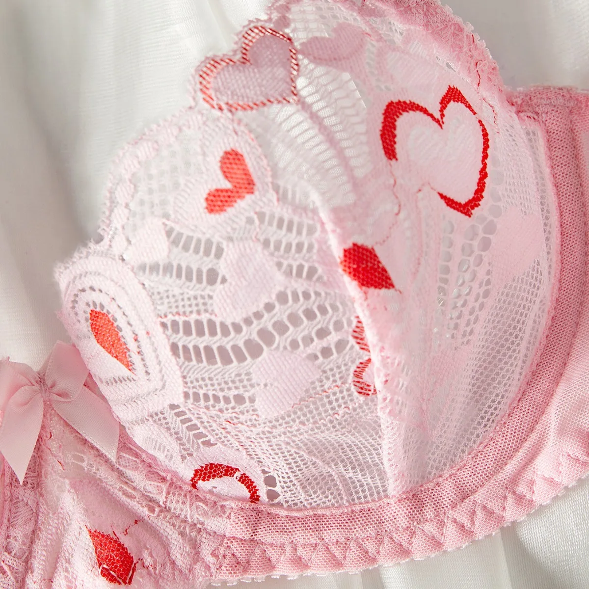 Kagano grensoverschrijdende kanten brtte of set meisjes zoet sexy hart me ondergoed polyester stof lage taille ort broek