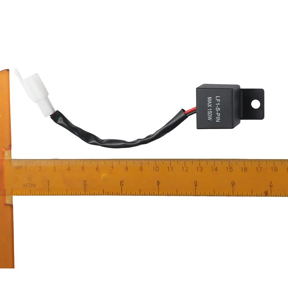 

1pcs Adjustable Electronic LED Relay with Wires 2 Pins Wireless Turn Signals Plug and Play 12V Vt1300 Fury Headlight