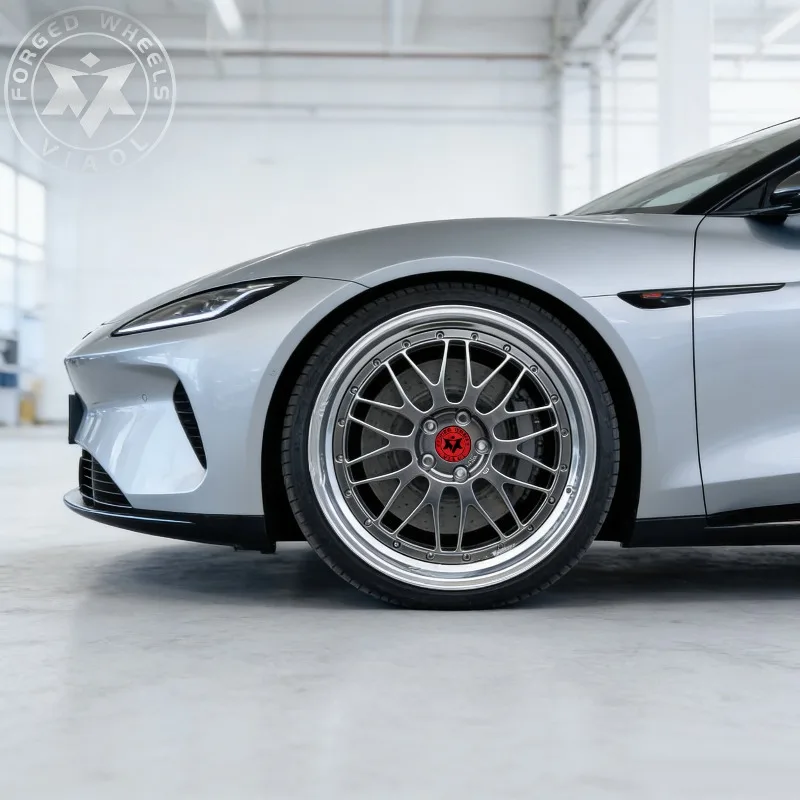 

VIAOL 2-Piece Forged Wheels 6061-T6 Polished Lip 40mm New for Performance Cars