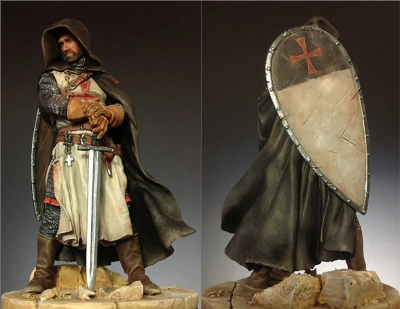 

1/20 Scale 90mm DieCast Resin Figure Model Kit Ancient Templar Sergeant Hobby Miniature Toys Unassembled Unpainted DIY Diorama