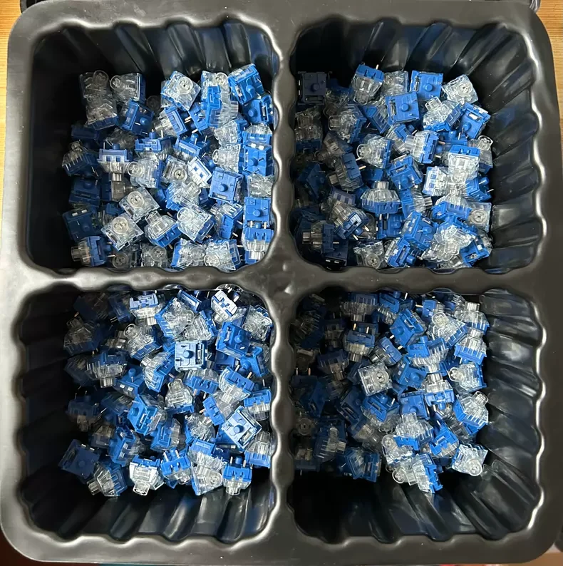 30/60/110pcs Kailh Deep Sea Whale Silent Switches Pink Lonely Island Switch Pro Linear Tactile 60/45g Mechanical Keyboard Switch