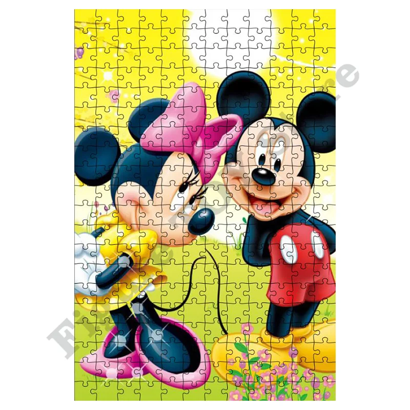 Diy Puzzle Disney Mickey Mouse Anime Puzzle 300 500 1000 elementów Zabawka dla dorosłych Diy Anime Mouse Prezent dla dzieci Kreatywne prezenty Wystrój domu