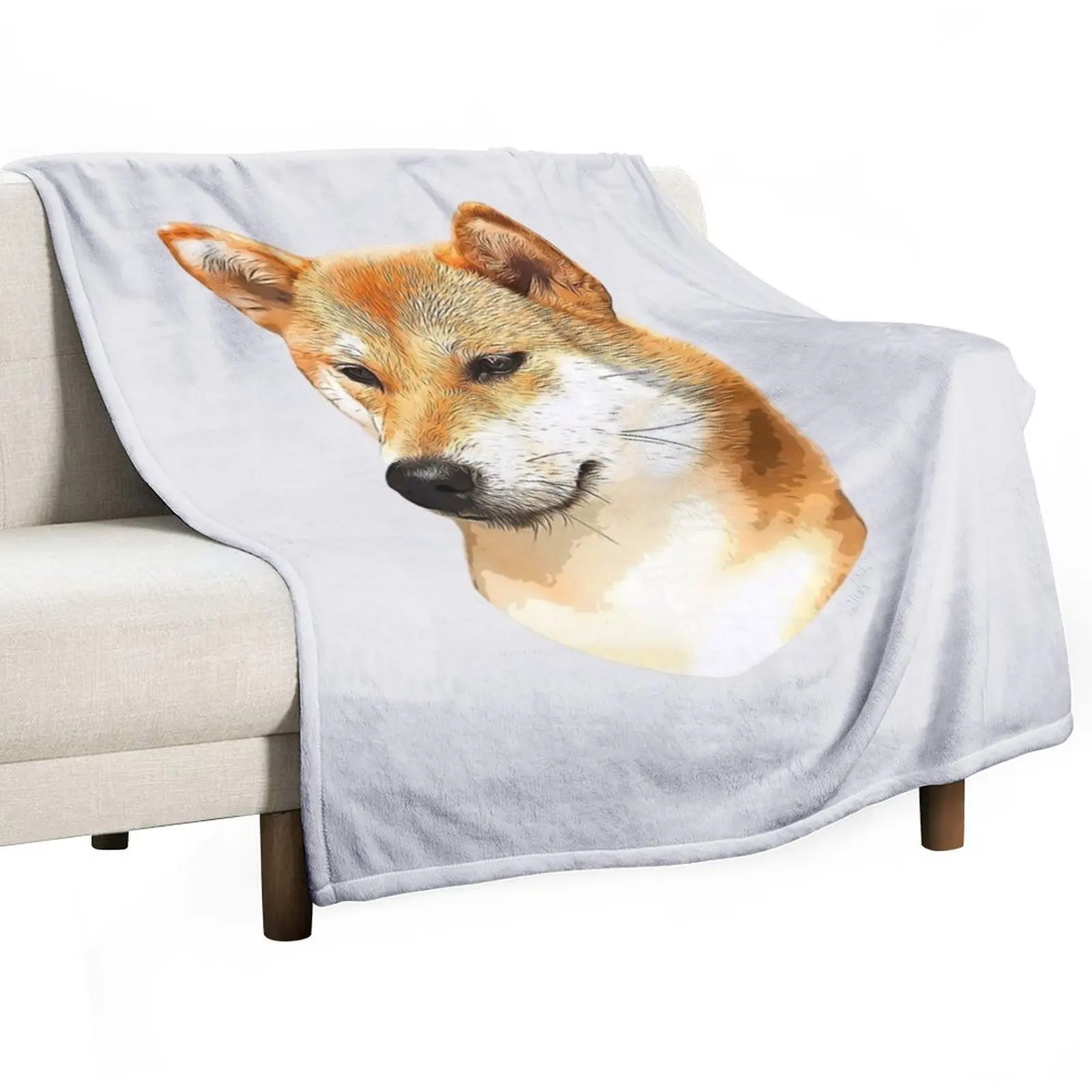 

Shiba Inu Stunning Dog! Throw Blanket Soft Plaid Blankets Sofas Of Decoration For Decorative Sofa Blankets