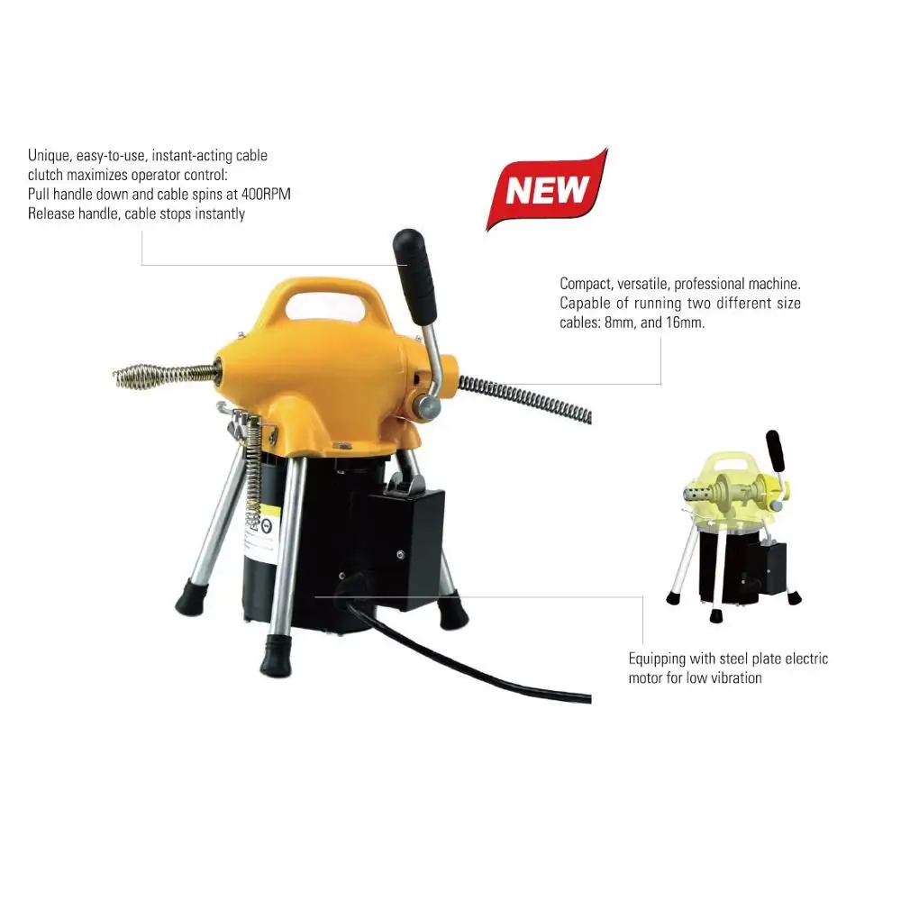 Hot Selling - K50 Quality Automatic Electric Pipe Sink Drain Cleaner Sewer Drain Cleaning Machine