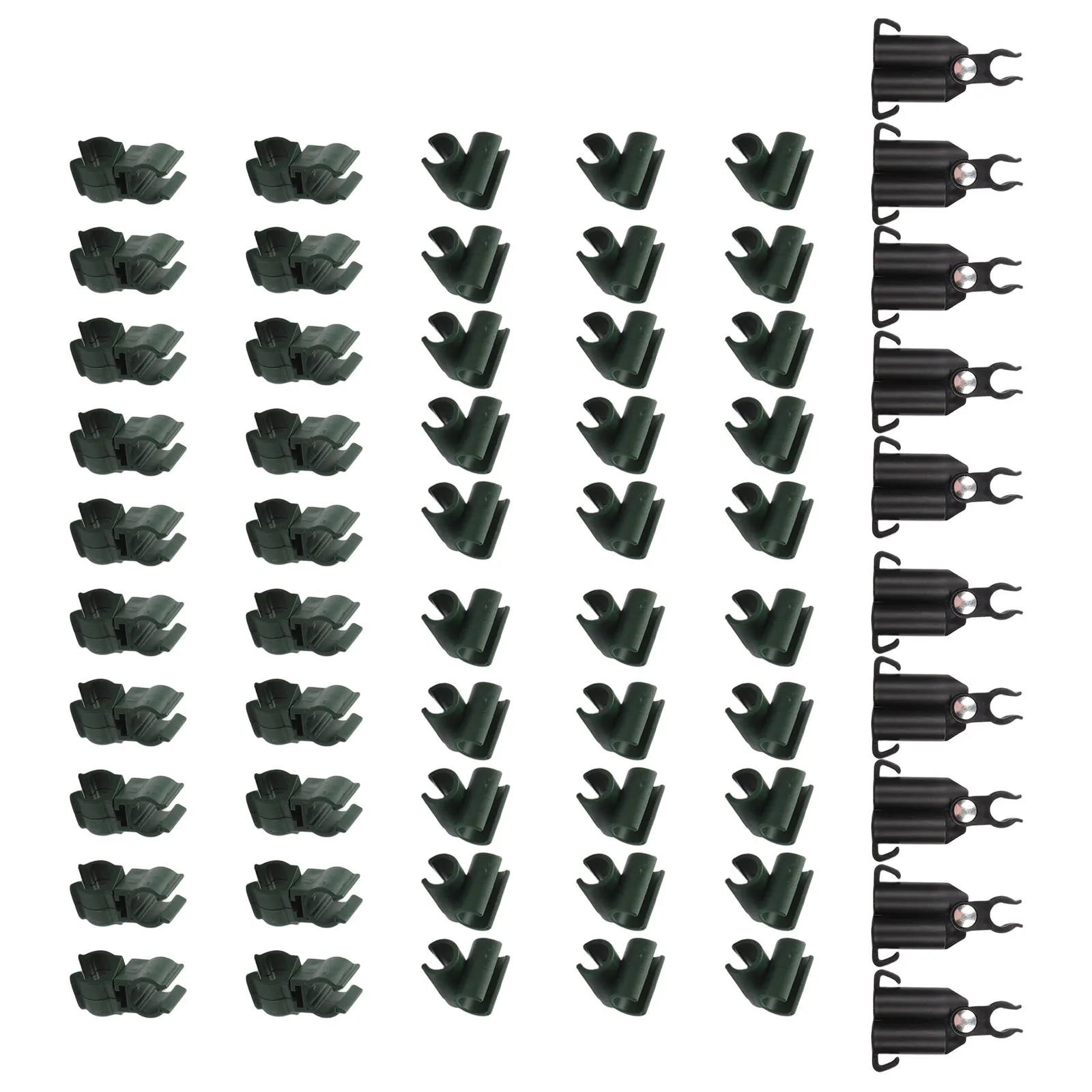 Adjustable Plant Trellis Connector Clips Set 60PCS for 11mm Gardening Stakes Enhance Your Plant Support System