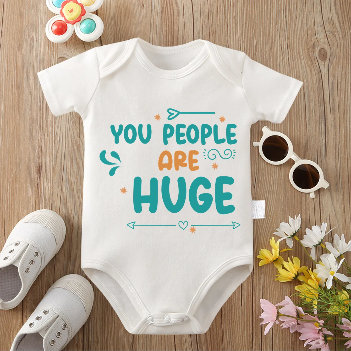 

100% Cotton Onesie Cute Little One Exquisite Print Comfortable Cloths Bodysuit for Baby Jumpsuit for 0 To 12 Months Newborn