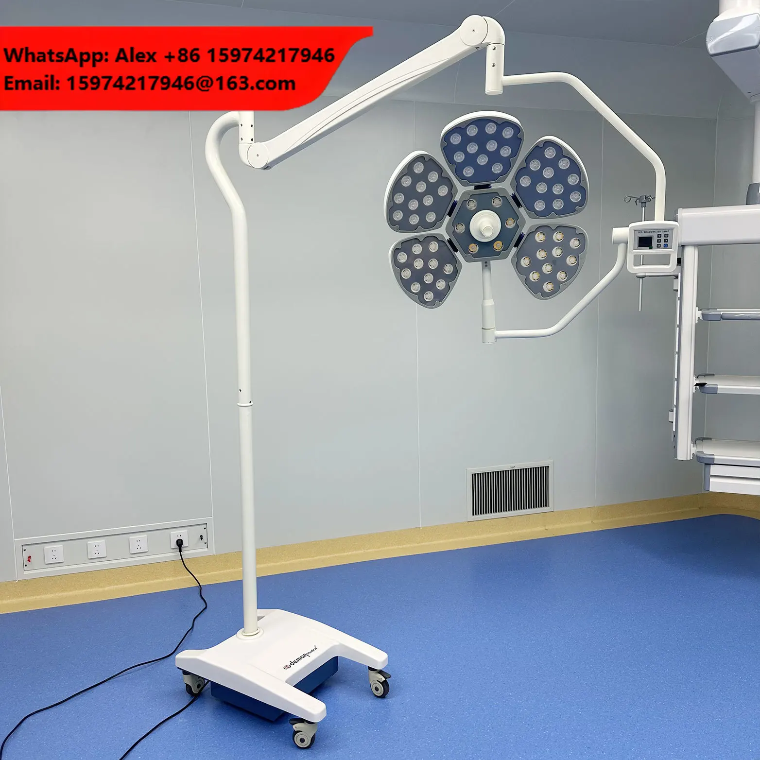 Portable Mobile Floor Stand Battery Backed Electric Dental Clinic Examination Tool Reliable Quality Surgical Lamp LED