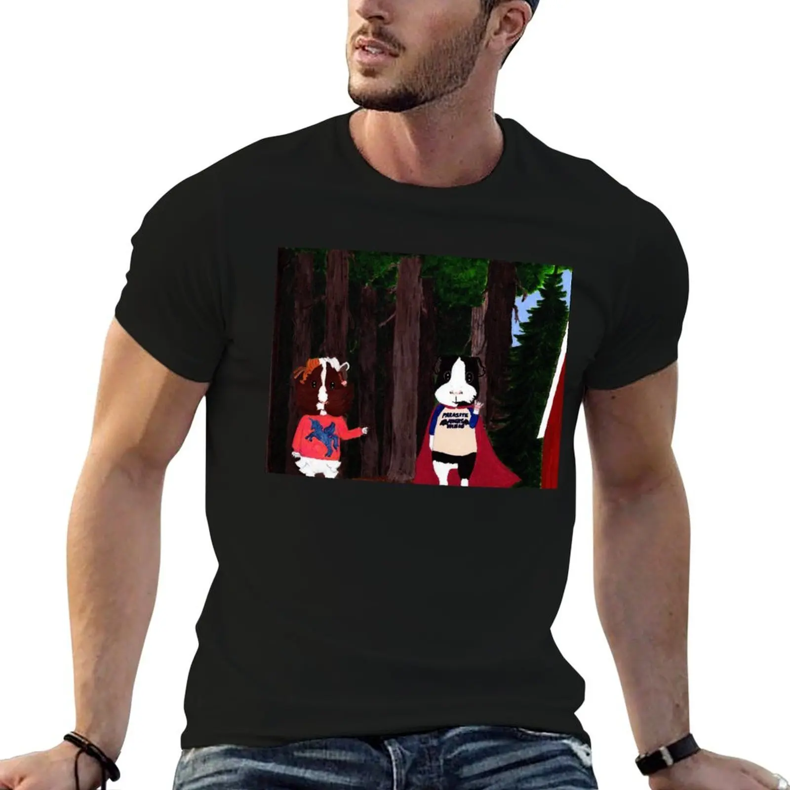 

Guinea Pig Snapshot - Snuffy & Thorfy, Heavy Metal Nerd T-Shirt t shirt man casual T-Shirt