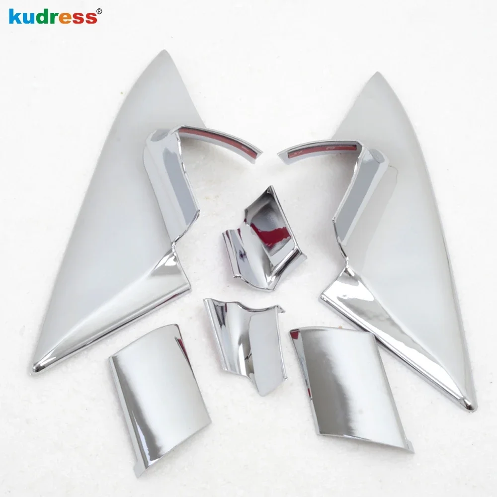 For Volkswagen VW Jetta 6 Mk 6 2015 2016 Chrome Car Front Door Window A Pillar Triangle Cover Trim Exterior Accessories