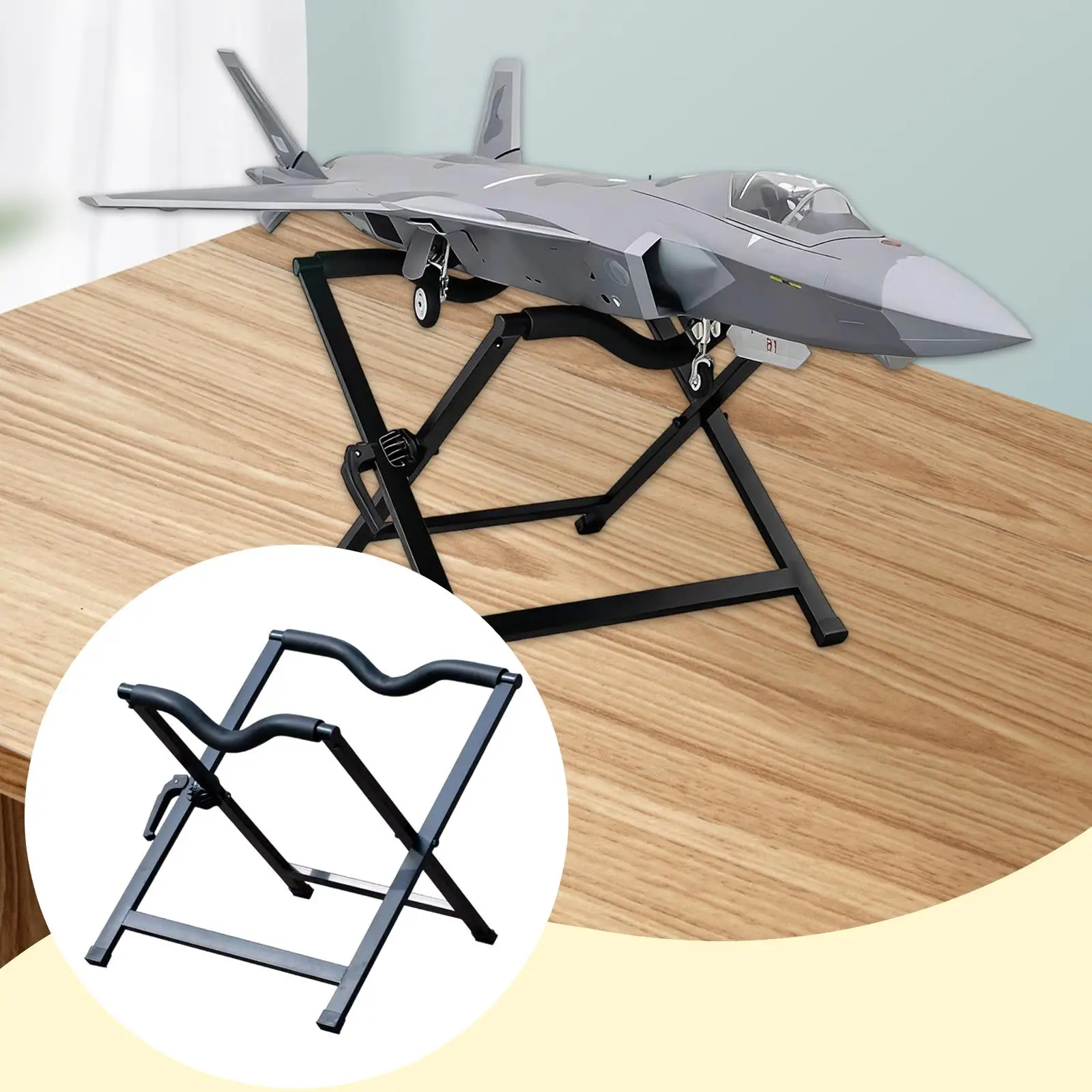 

Airplane Model Stand AntiSlip Feet Pad Stable Sturdy Adjustable Lightweight Multiuse