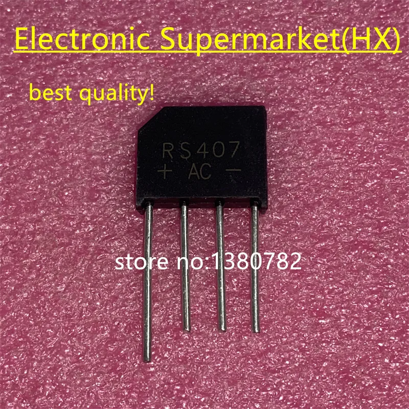 

Free shipping 10pcs-50pcs RS407 Rectifier bridge reactor DIP-4 IC In stock!