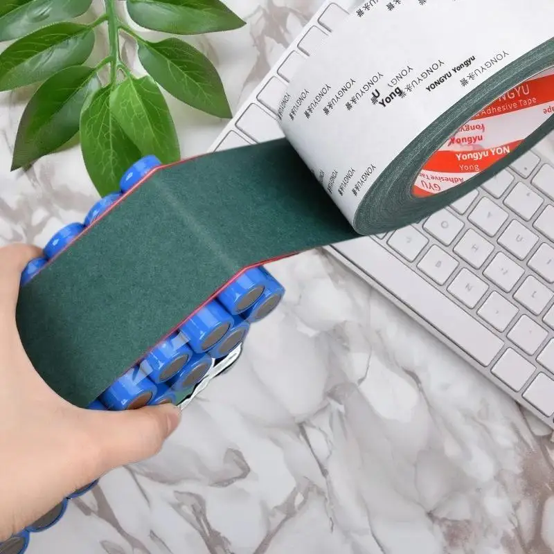 1 peça remendo de cola isolante de célula largura 50/60/65/70mm 18650 junta de isolamento de bateria cevada eletrodo de papel almofadas isoladas