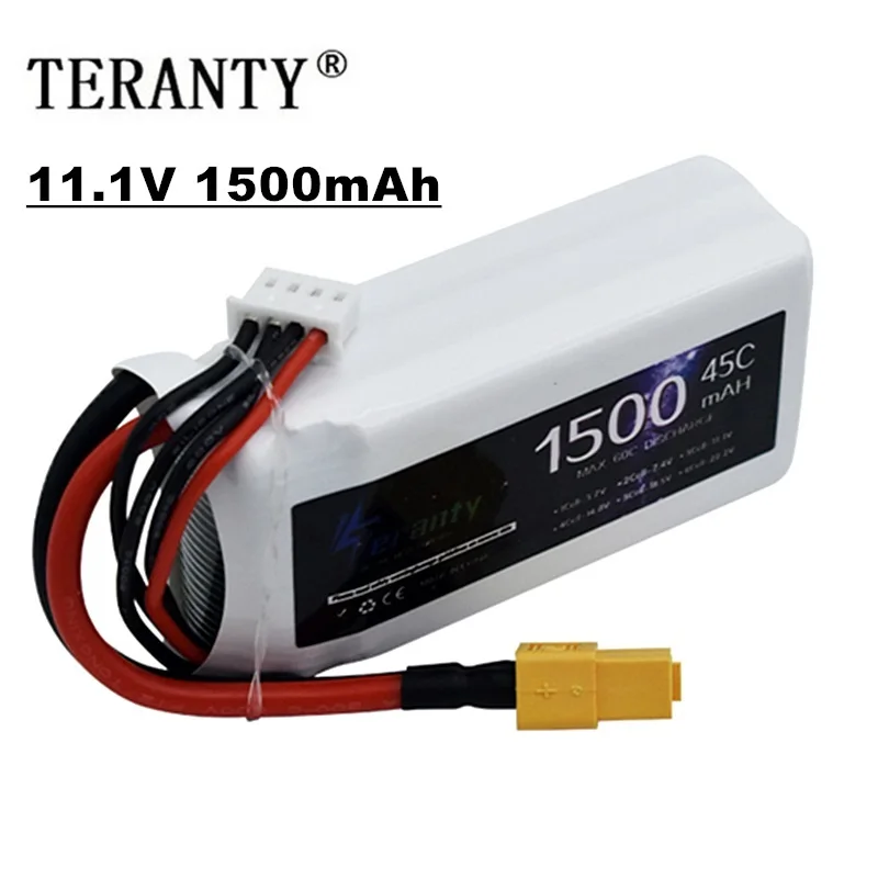 

11.1V 1500mAh LiPo Battery 45C For RC Drones Quadcopter Helicopter Cars Boats Spare Parts Recyclable Battery 3S Bateria Lipo
