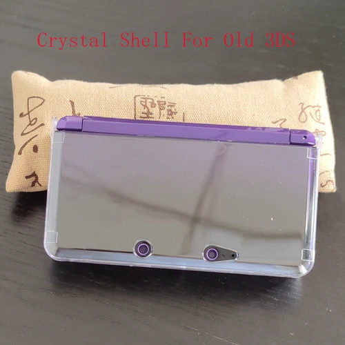 Imagen 2 del producto Caja de cristal duro de alta calidad, carcasa transparente para consola Nintendo Old 3DS, funda protectora transparente antiarañazos y polvo