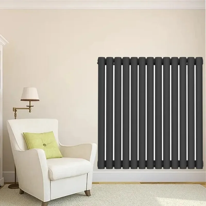 Wall-mounted Radiator with 10 Panels 3/4 Inch NPT, Aluminum Hot Water Radiator for Room Offices Commercial Public Place