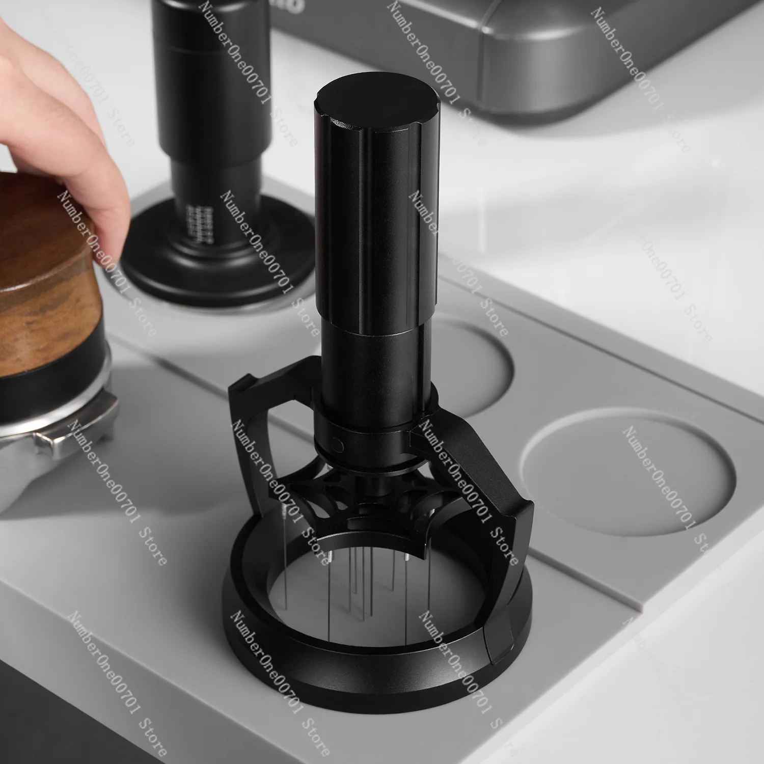 Electric WDT Tool Magnetic & Adjustable | Auto Spin Coffee Distributor & Clump Breaker