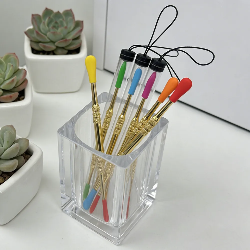 11.8cm Portable Metal Small Shovel Spoon Multiuse Tobacco Paste Oil Spoon Spice Scoop Smoking Accessories With Storage Box view 6
