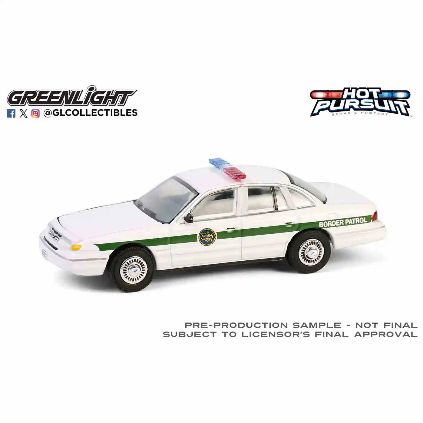 

GreenLight 1:64 1997, Ford Crown Victoria, коллекция моделей микроавтомобилей из сплава, украшение, игрушка в подарок