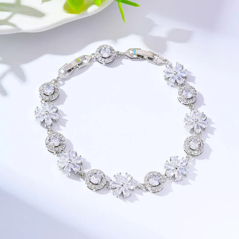 HIBRIDE New Sunshine Charming Glow Multicolor Bracelet Women's Clothing Jewelry Set Dubai Festival Party Prom Wedding Gift B155