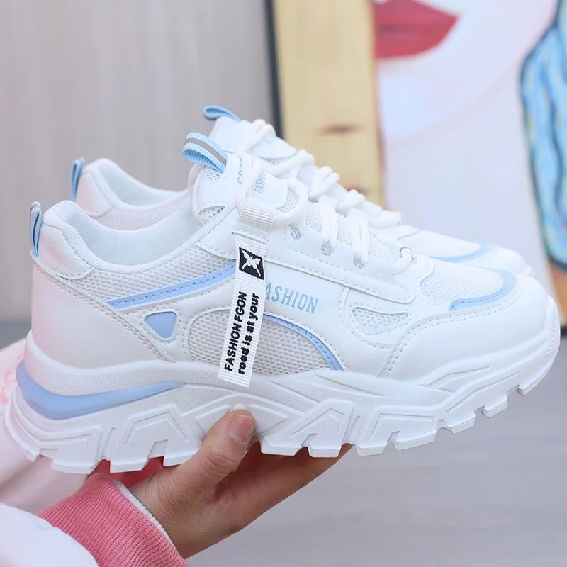 Zapatillas De deporte para Mujer, Zapatos informales De diseñador, plataforma De malla, plataforma De moda, tenis, zapatillas deportivas nuevas 2025, Zapatos De Mujer