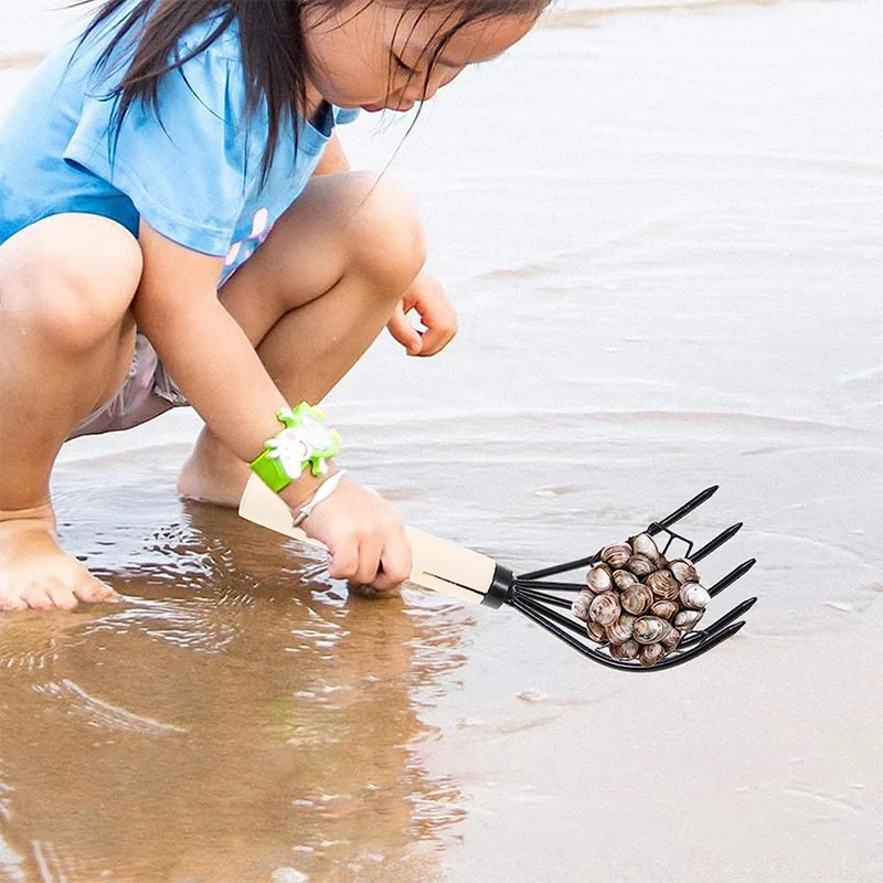 AT14 Five-Claw Rake Scarifying Tool Seafood Shell Rake