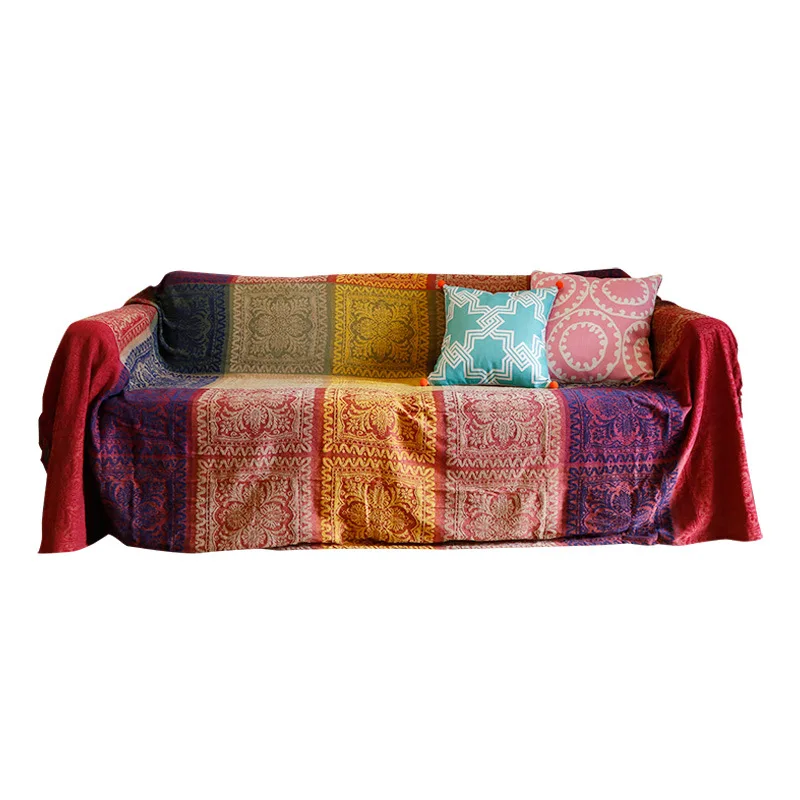 Bohemian Cover Blanket Sofa Towel Fabric Sofa Cover Grunge Living Room Sofa Decoration Bedding Home Decoration Throw Blanket