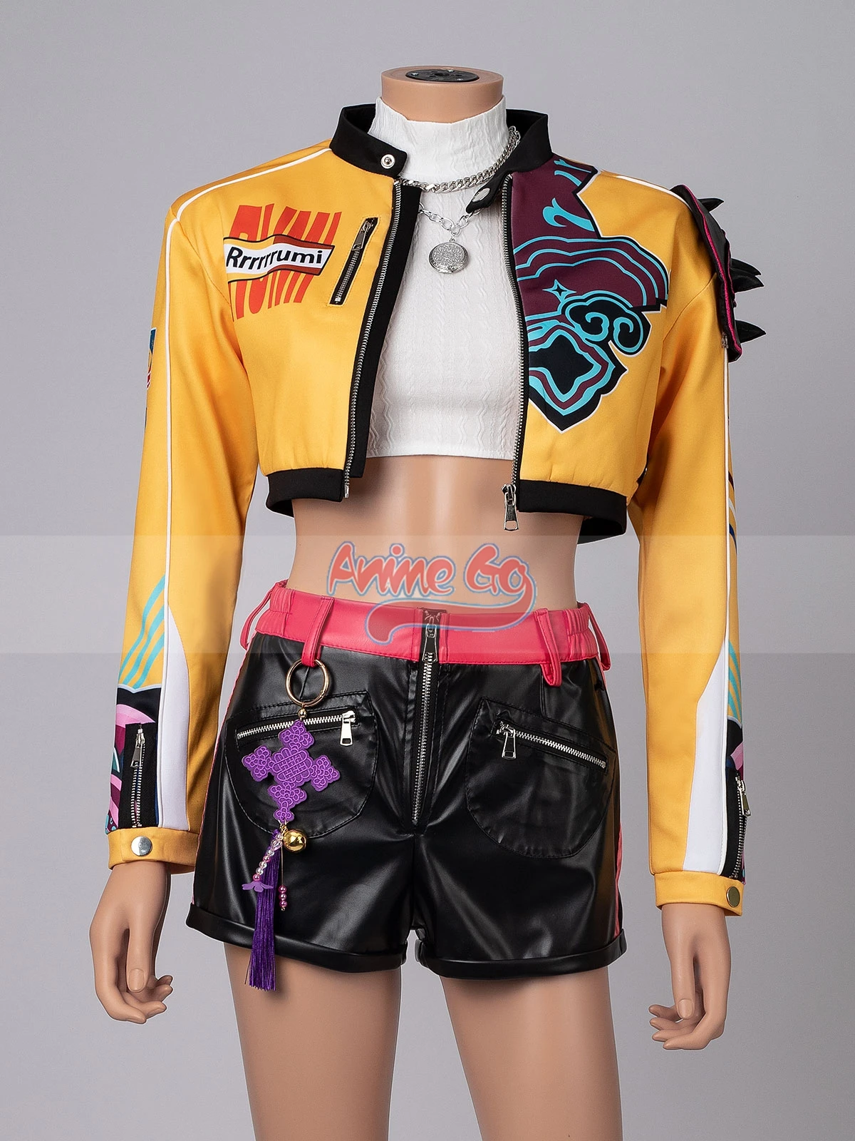 

Rumi Cosplay Costume Anime Movie Rumi Stage Outfit for Women Halloween Role Play