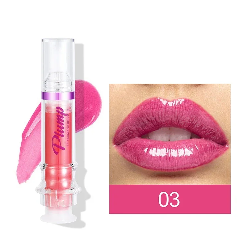 Wässrige kristall klare Gelee Lippen öl Lippen balsam feuchtigkeit spendende und glättende Lippen Linien Gelee Schmoll mund Lip gloss Glas Lippen frucht Duft