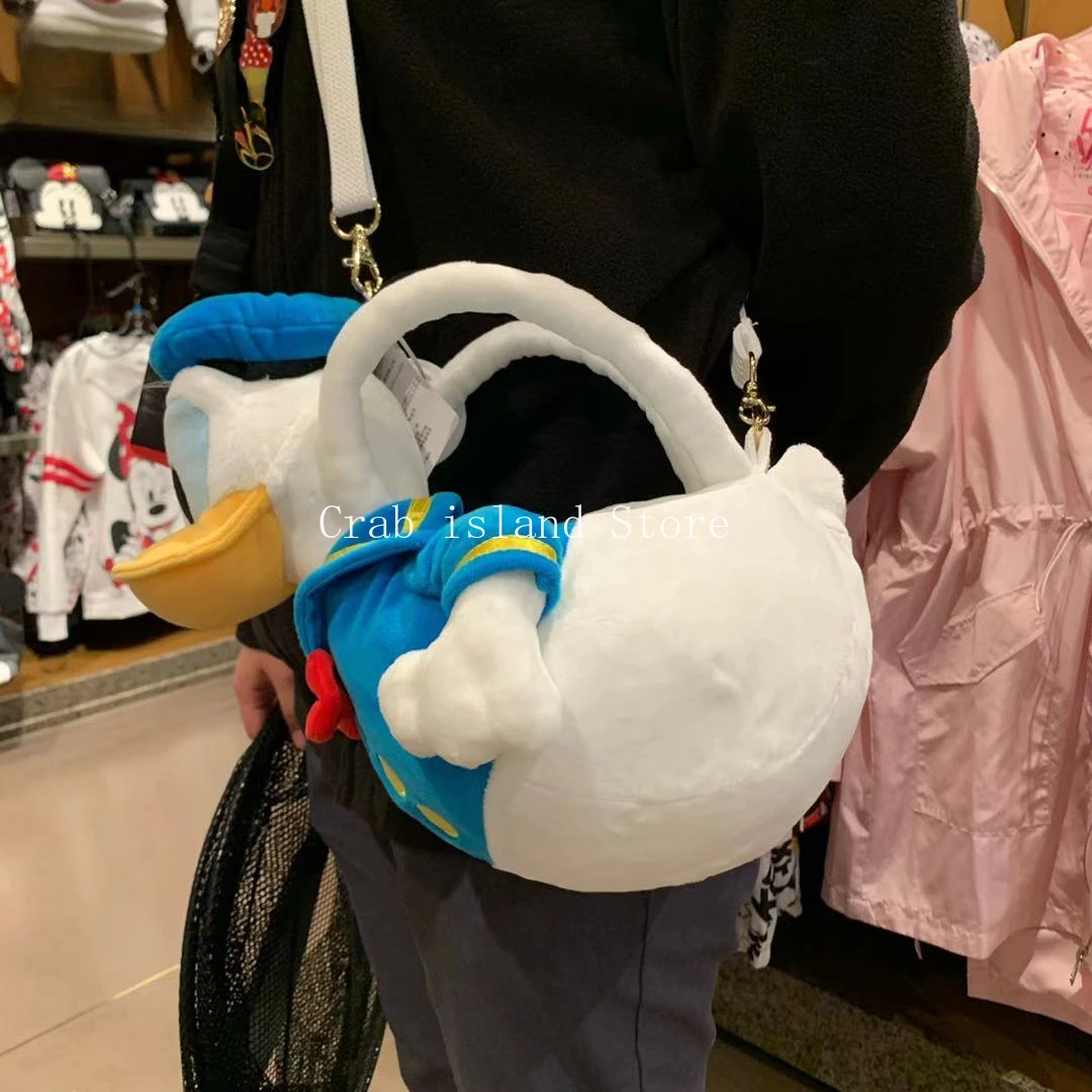 Oryginalna Disney kaczor Donald regulowana pluszowa torba na ramię urocza torba Crossbody portmonetka prezenty na urodziny, boże narodzenie dla