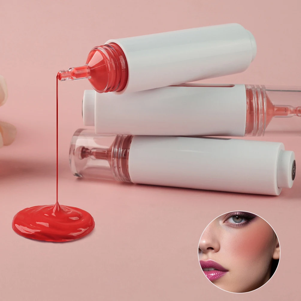 4 ألوان حقنة الصحافة نوع السائل ماتي أحمر الخدود العلامة الخاصة شعار مخصص نباتي ماكياج بالجملة العلامة الخاصة مستحضرات التجميل أحمر الخدود #2