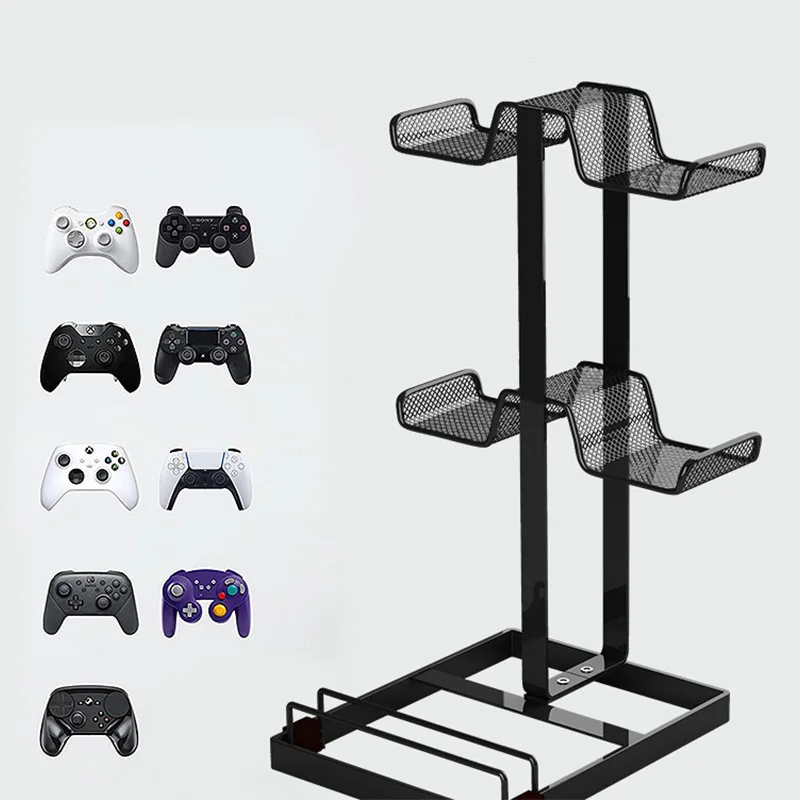 Game Controller Holder PS5/PS4 Gamepad Storage Rack Metal Gamepad Display Stand Headphones Organizer Playstation Support Bracket