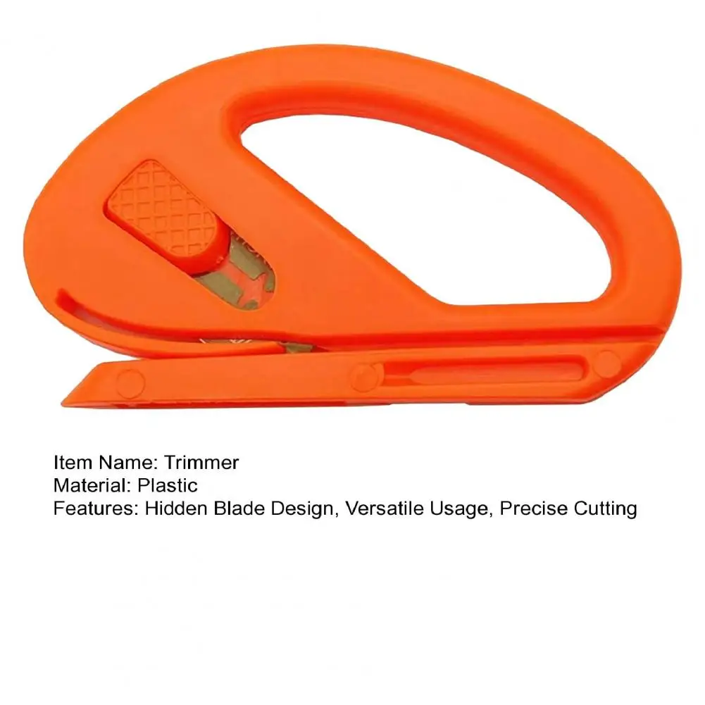 1/2Pcs Safety Cutter Tool Film Cutter Hidden Blade Wrapping Paper Trimmer Packaging Paper Roll Cutter Vinyl Knife Office Tool