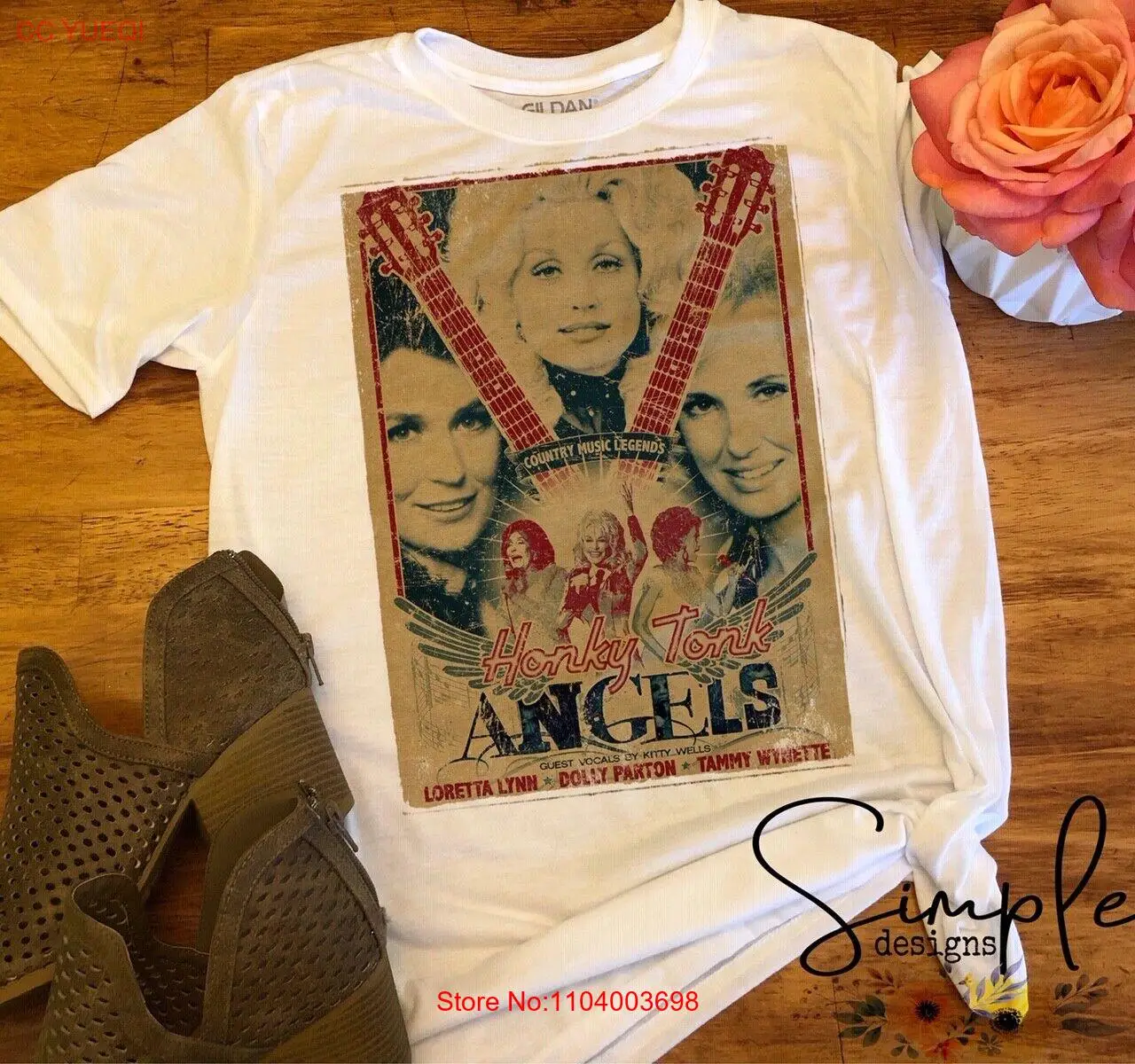 Honky Tonk Angels Trio T-shirt Country Music Legends Dolly Loretta Tammy Vintage