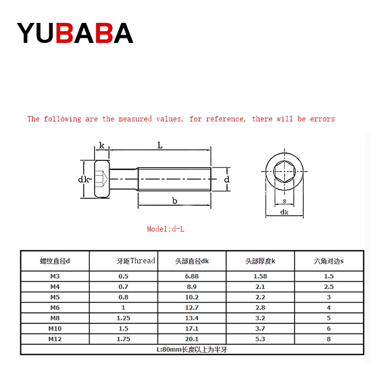 10/5 PCS M6 M8 * (12/16/20/25/30/35) 304 In Acciaio Inox a Testa Piatta con Viti A Testa Esagonale/Mobili Bullone