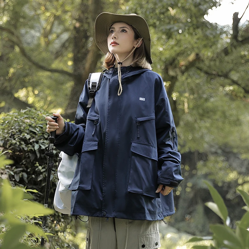 

Мужская ветрозащитная и водонепроницаемая куртка для активного отдыха, рабочая одежда, весенне-осенняя, серия Mountain, модная молодежная модель