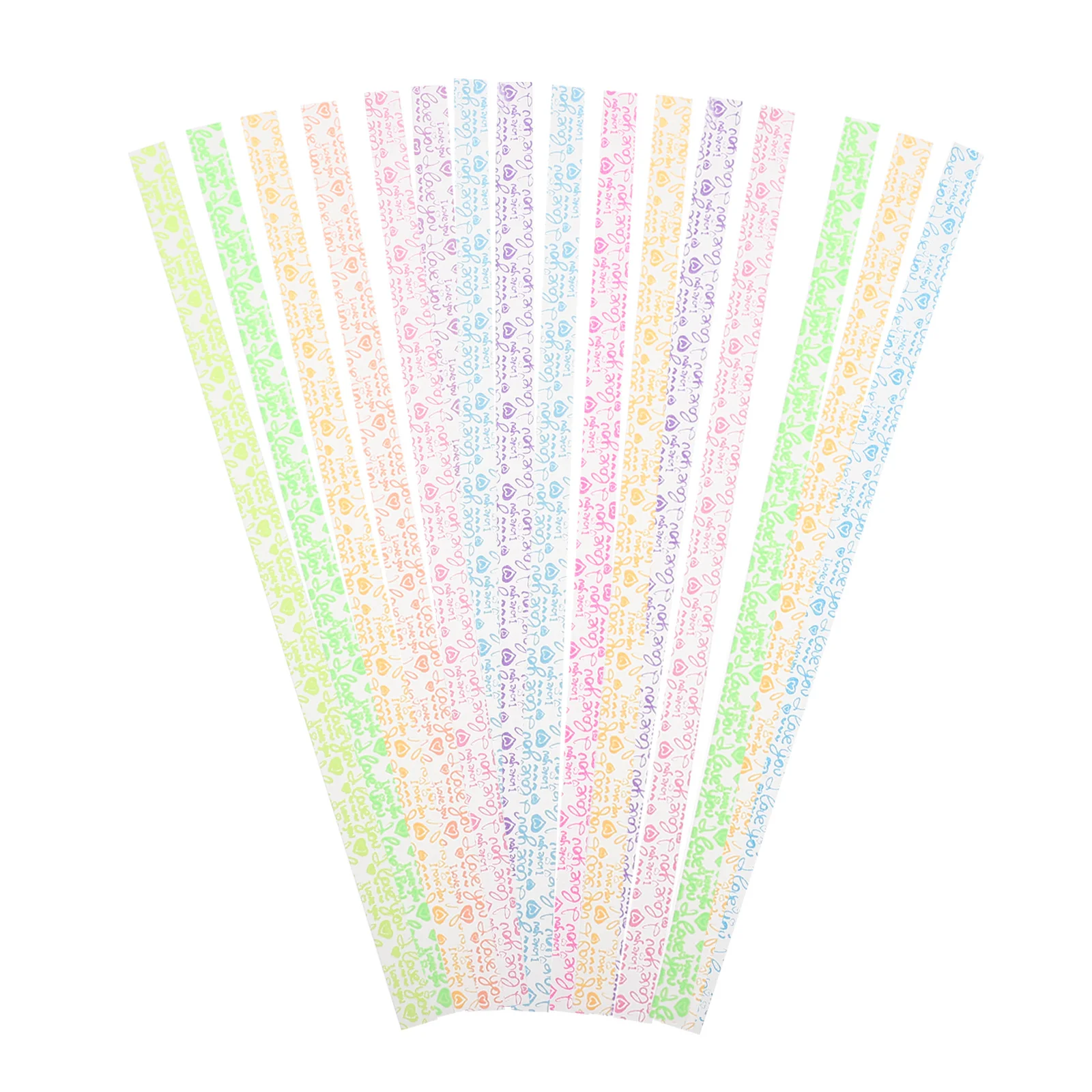 

630Pcs Noctilucence Paper Strip Stars Durable Foldable Star Making Supplies Glitter Origami Origami Star Strips