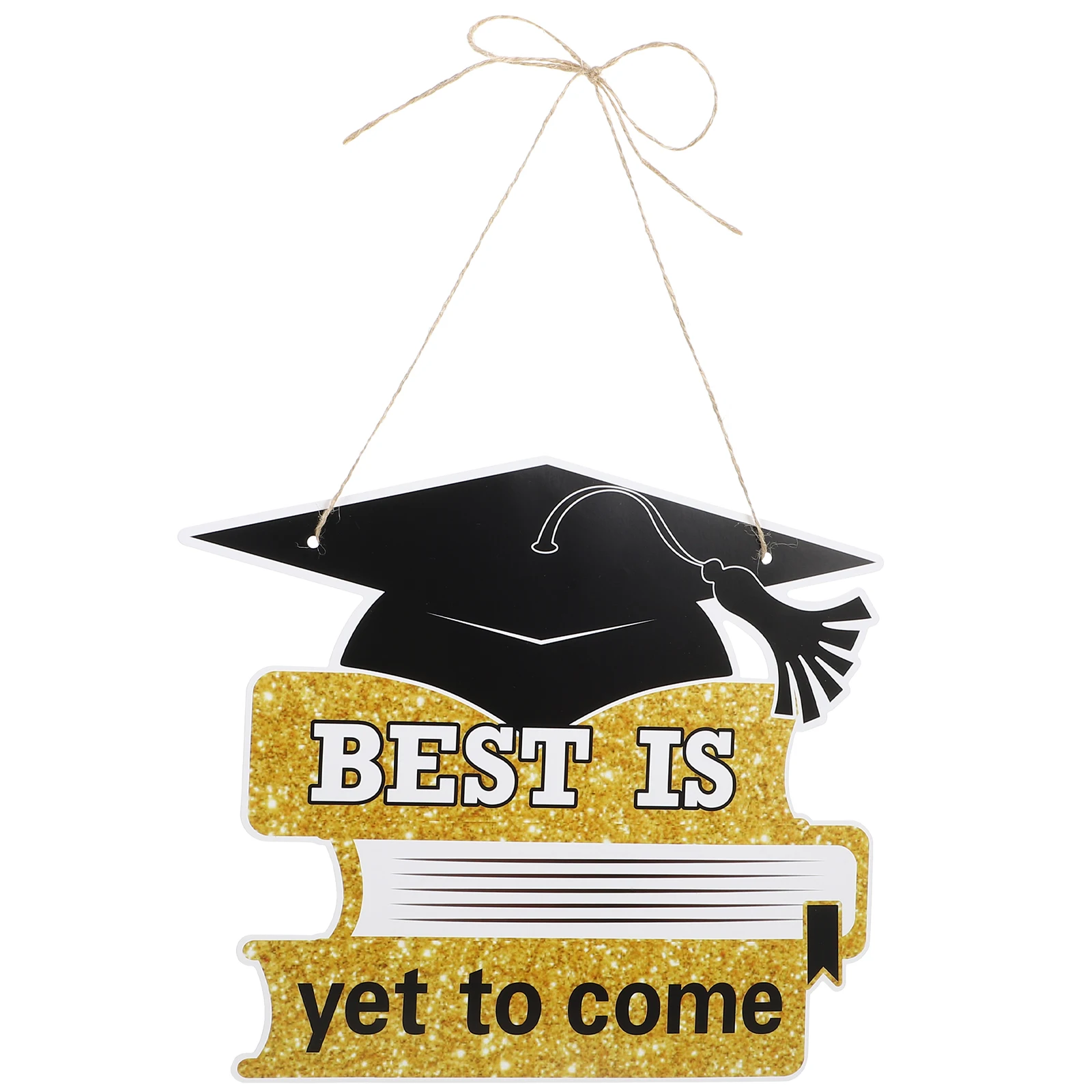 

Graduation Party Decorations Paper Sign Bachelor Hat Card Hanging Plaque Celebration Ceremony DIY Decor Grad Photo Booth Prop
