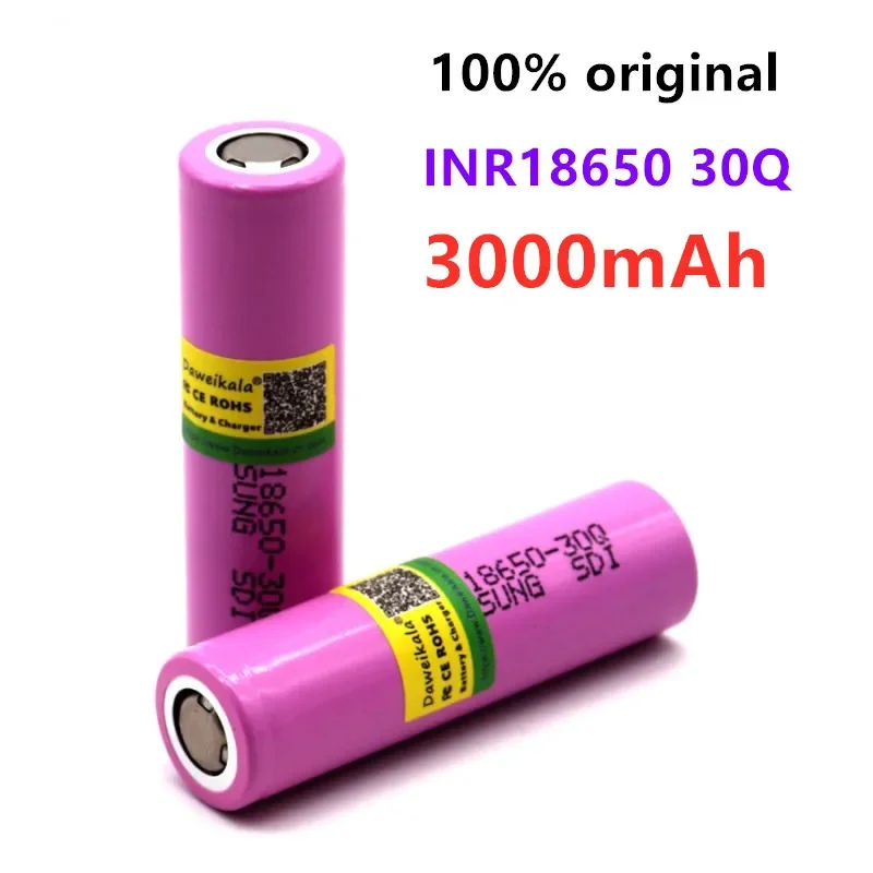 2~20 pcs New 18650-original for 18650 battery 3000 mah INR18650 - 30Q 20A li ion rechargeable battery for electronic cigare