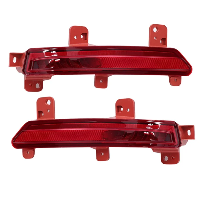 

AC54-1Pair Rear Bumper Fog Light Reflector Stop Light Rear Foglamp Brake Warning Lamp For Geely Xingyue L Monjaro 2022 2023