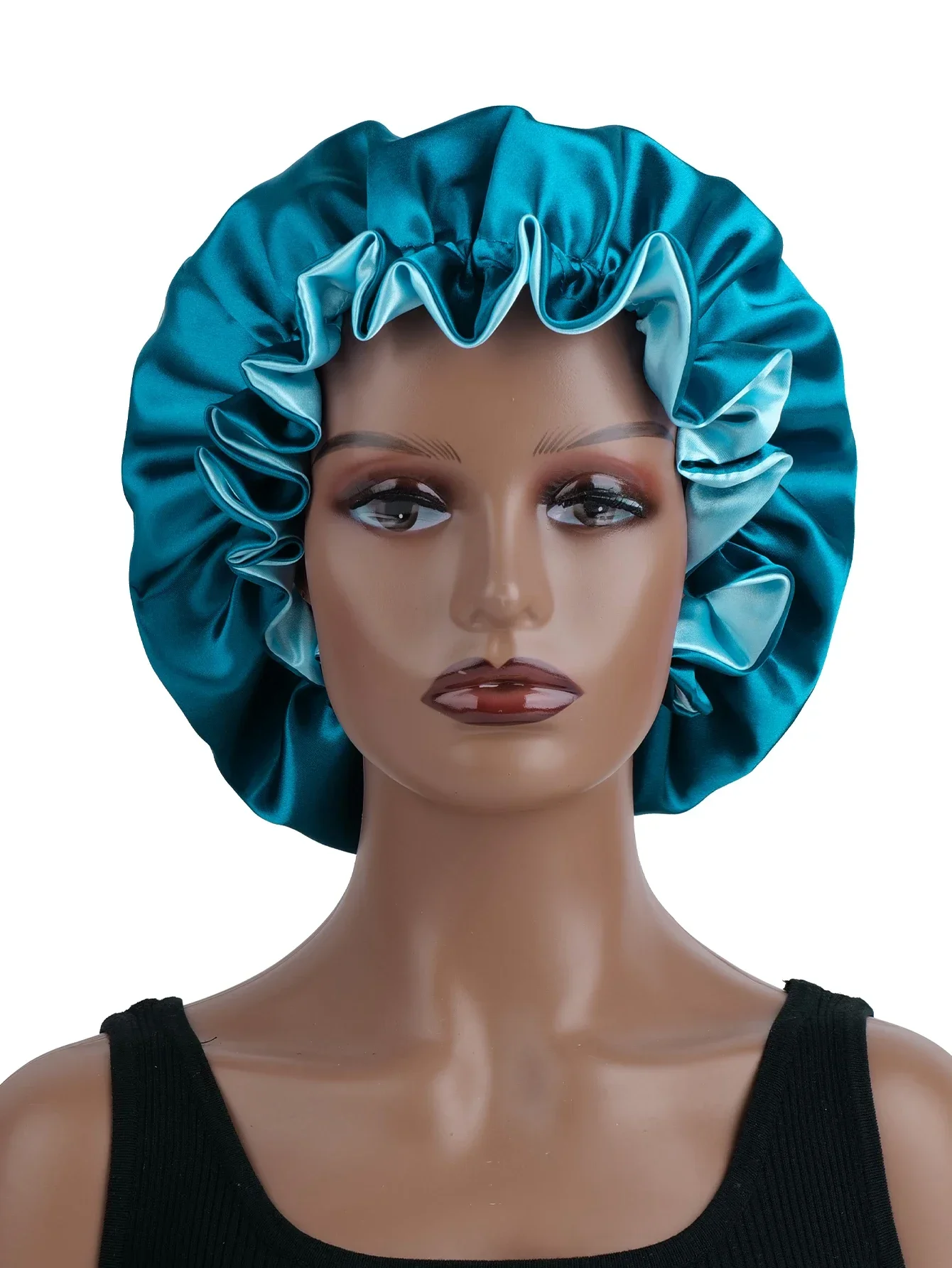 LaceCaps Double couche, Bonnet pour cheveux, peut être porté des deux côtés, tous les hommes et les femmes peuvent porter, 1 pièce