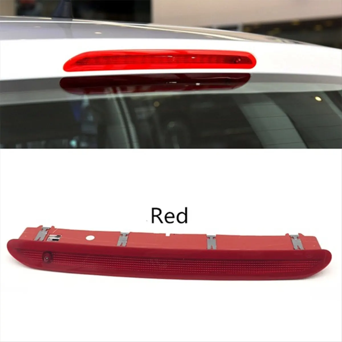 #17M High Mount Brake Light,Car Third Stop Lamp LED Brake Light 5KD945 087A for Volkswagen (Red)