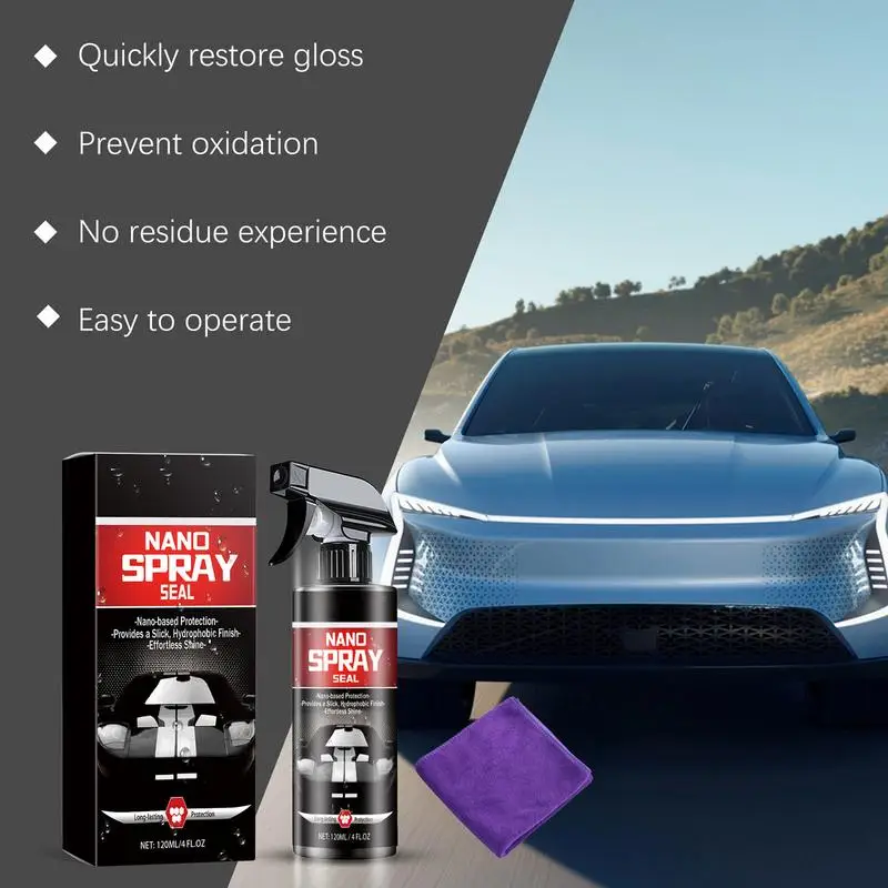 Car Coating Spray Ceramic Car Auto Detailing Kit Quick Car Coating Wax With Towel Coating Spray For Auto Car Detail Glass