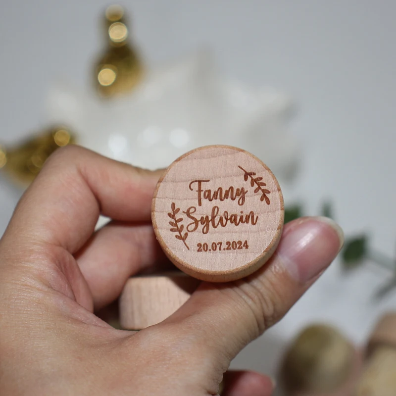Custom Wine Cork Stopper, Wooden Bottle Stoppers, Wedding Party Thank You Gift, Gifts for guests, Bar Wine Accessories Supplies