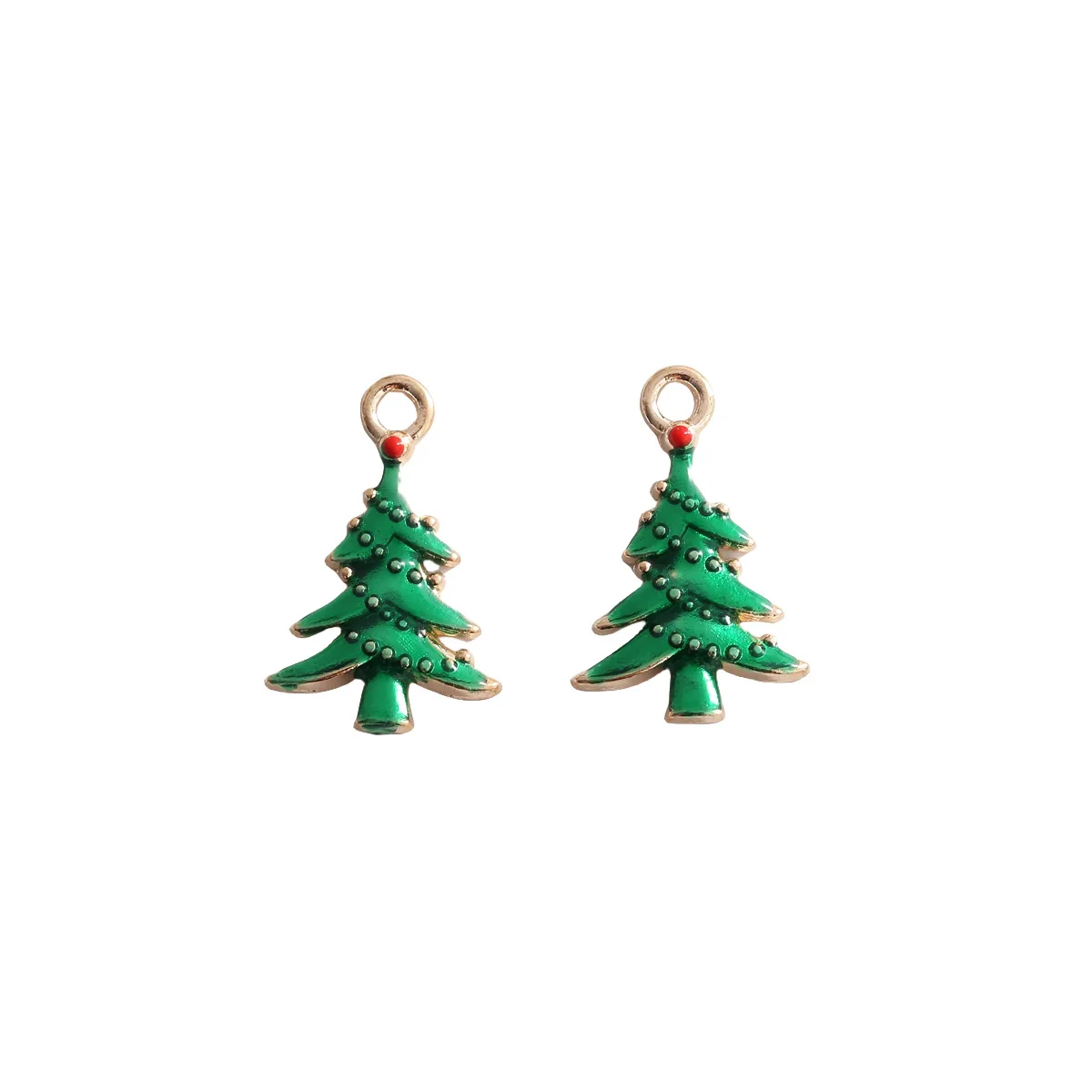 10pcs 14*21mm Enamel Christmas Bell Charms DIY for Bracelets Pendants Earrings Making Creative Gift Charms Jewelry Accessories
